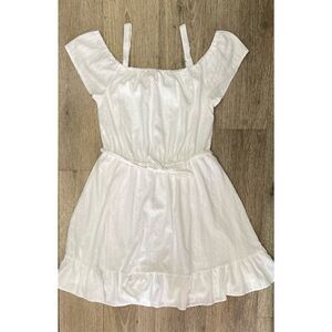 Children’s Place Women’s Adult XL White Cold Shoulder Dress New